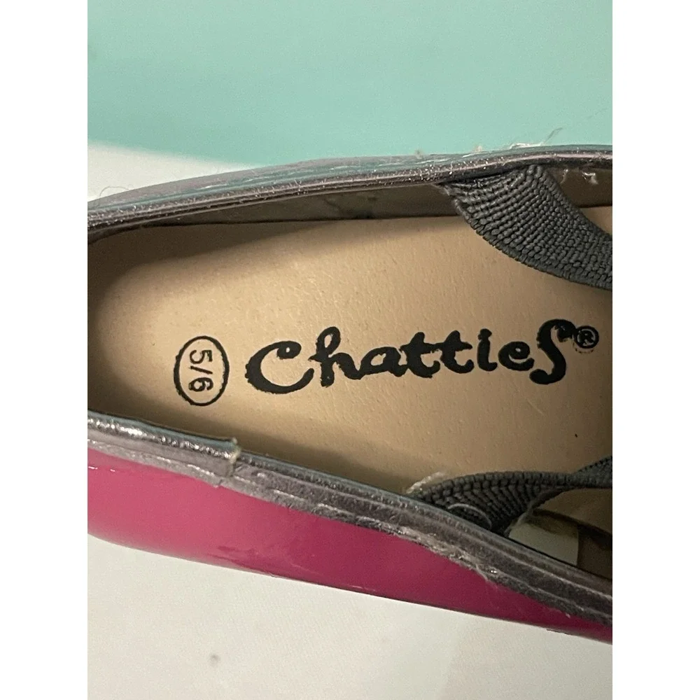 CHATTIES Girls‎ Pink And Silver Ballet Flats Size 5/6